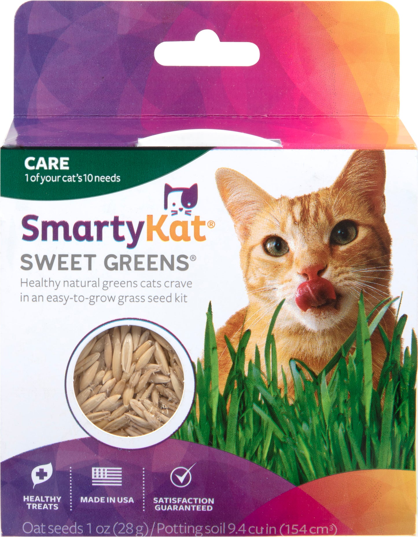 Smartykat Sweet Greens Organic Oat Grass Grow Kit