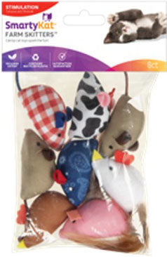 Smartykat Skitter Farm Critters Value Pack Cat Toy