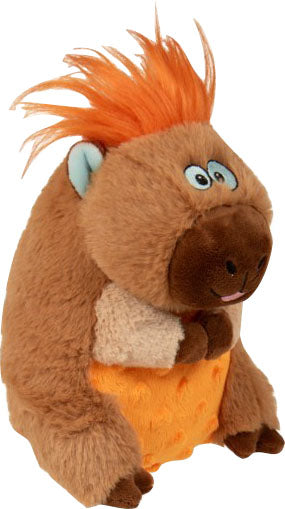 Godog Silent Squeak Capybara Dog Toy