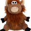 Godog Checkers Sitting Highland Cow Hank Dog Toy