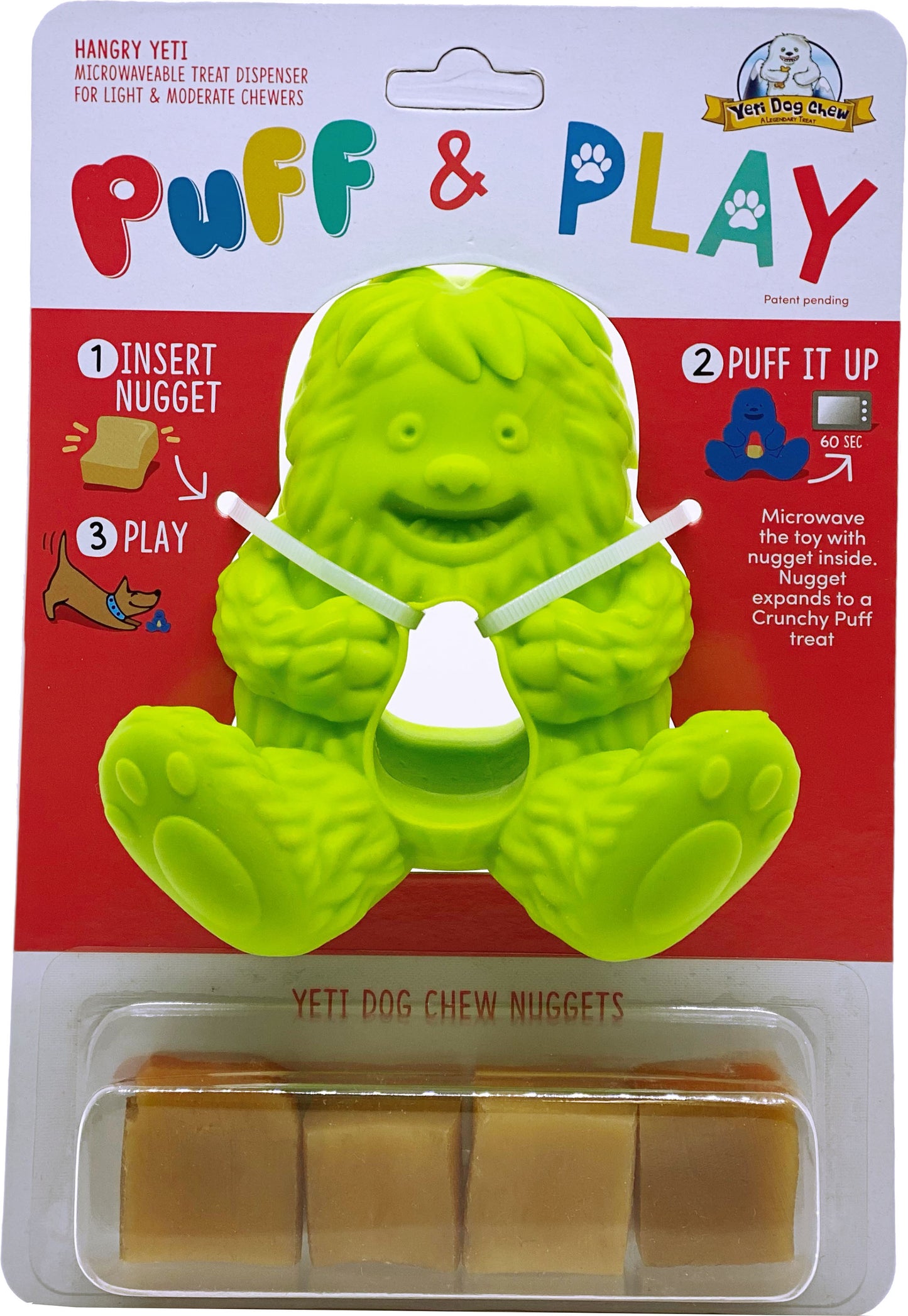 Yeti Pet Products Hangry Yeti Puff & Play Dog Toy