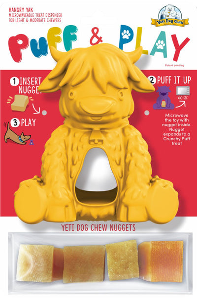 Yeti Pet Products Hangry Yak Puff & Play Dog Toy