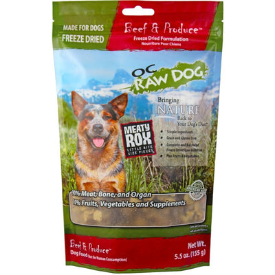 Freeze Dried Meaty Rox, Beef, 5.5 oz