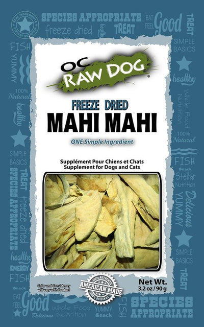 OC Raw Freeze-Dried Mahi Mahi Dog Treats, 3.2-oz Bag