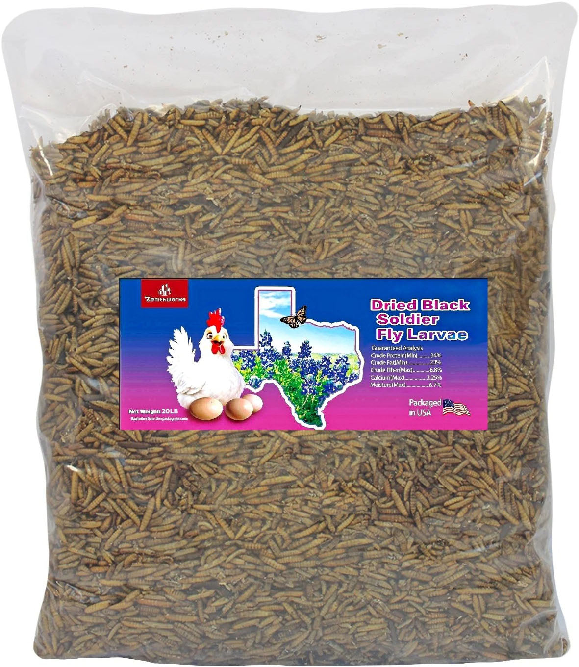 Zenithworks Black Soldier Fly Larvae
