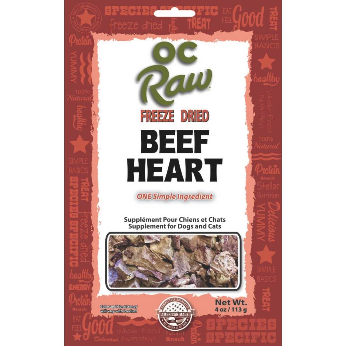 Oc Raw Freeze Dried Hearts