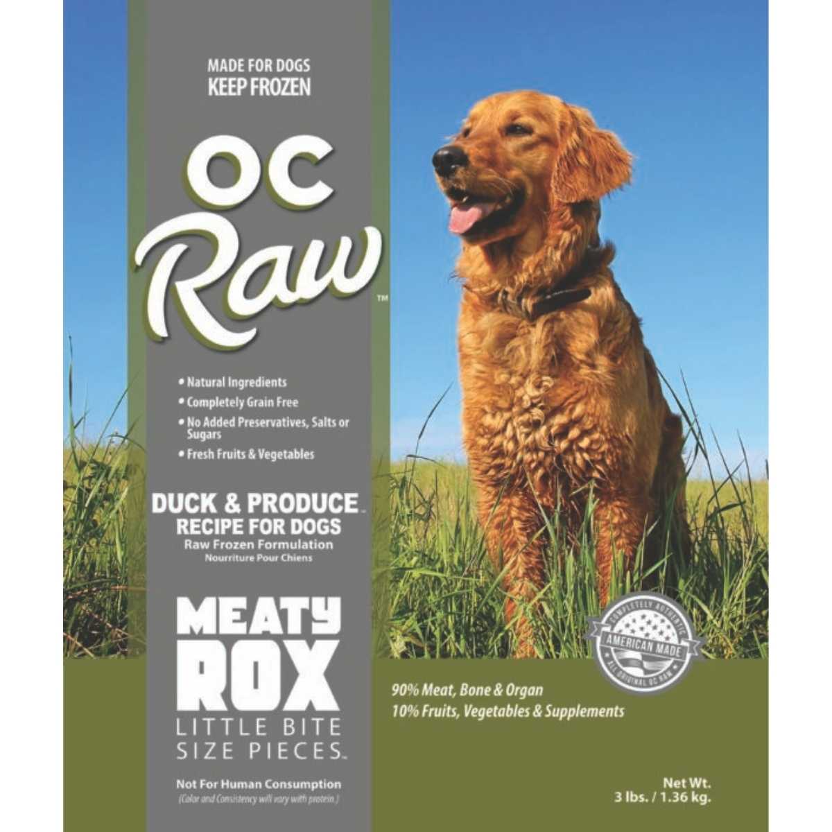 Oc Raw Dog Frozen Produce Meaty Rox