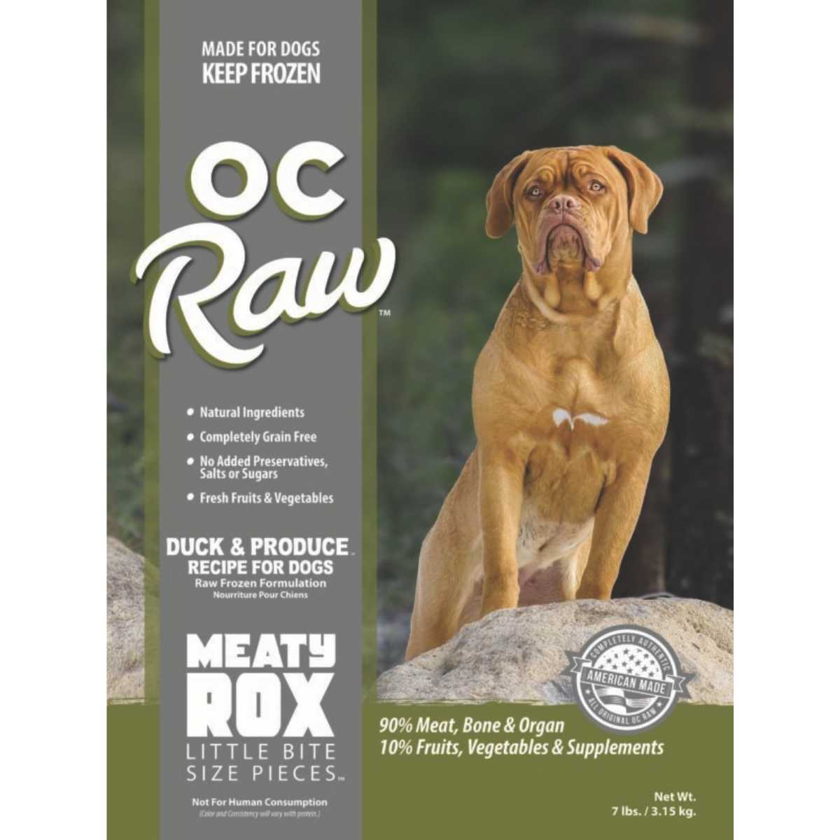 Oc Raw Dog Frozen Produce Meaty Rox