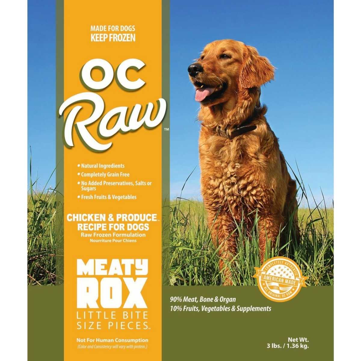 Oc Raw Dog Frozen Produce Meaty Rox