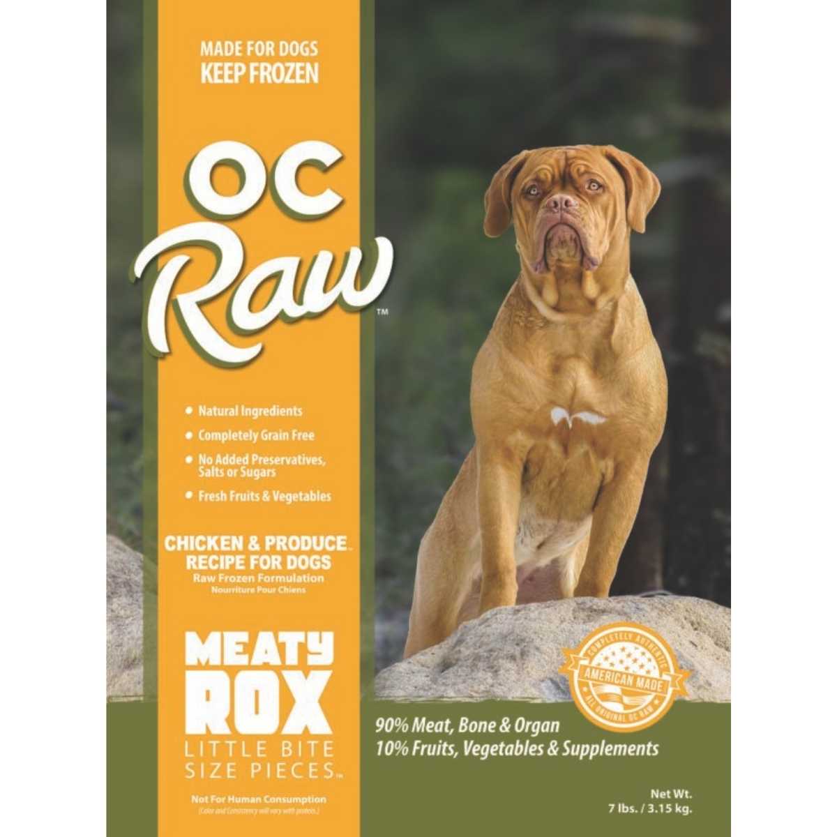 Oc Raw Dog Frozen Produce Meaty Rox