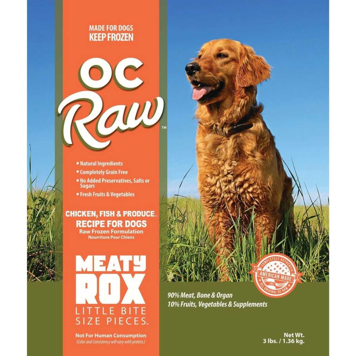 Oc Raw Dog Frozen Produce Meaty Rox