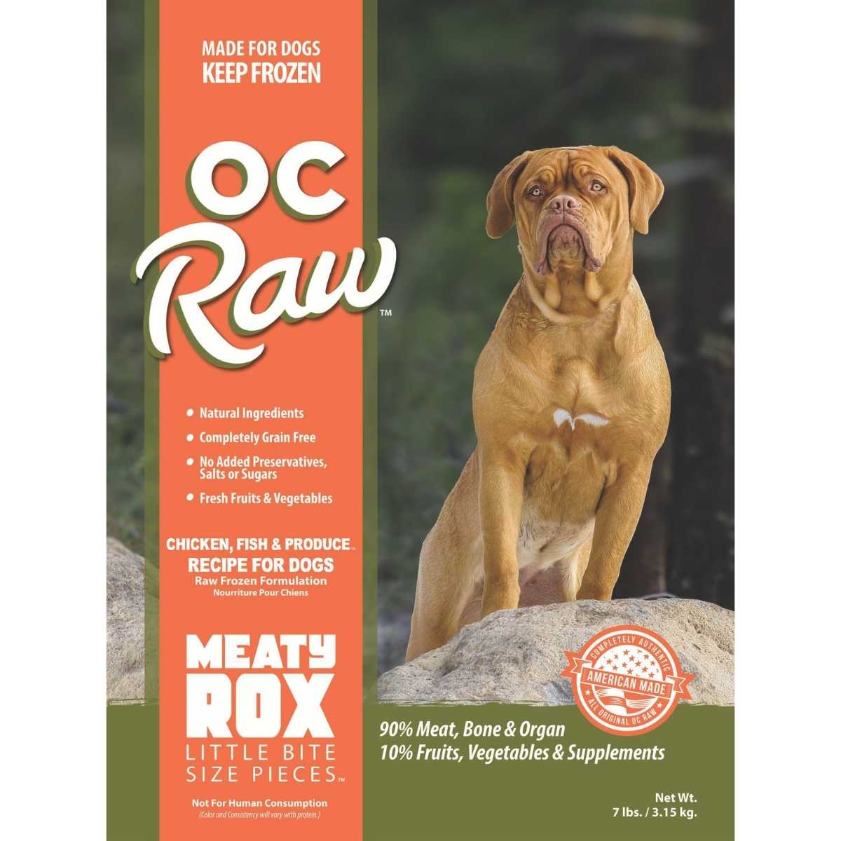 Oc Raw Dog Frozen Produce Meaty Rox
