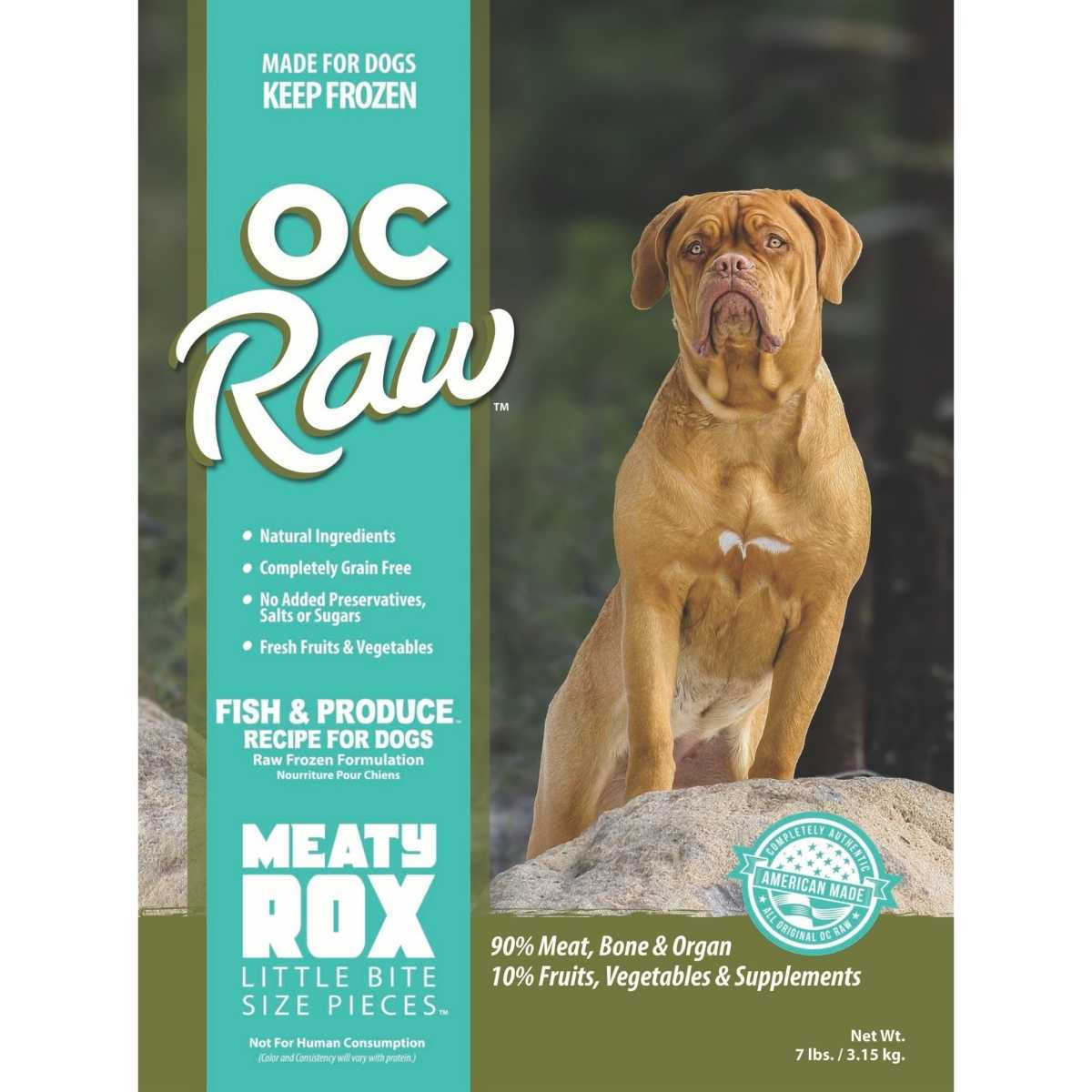 Oc Raw Dog Frozen Produce Meaty Rox