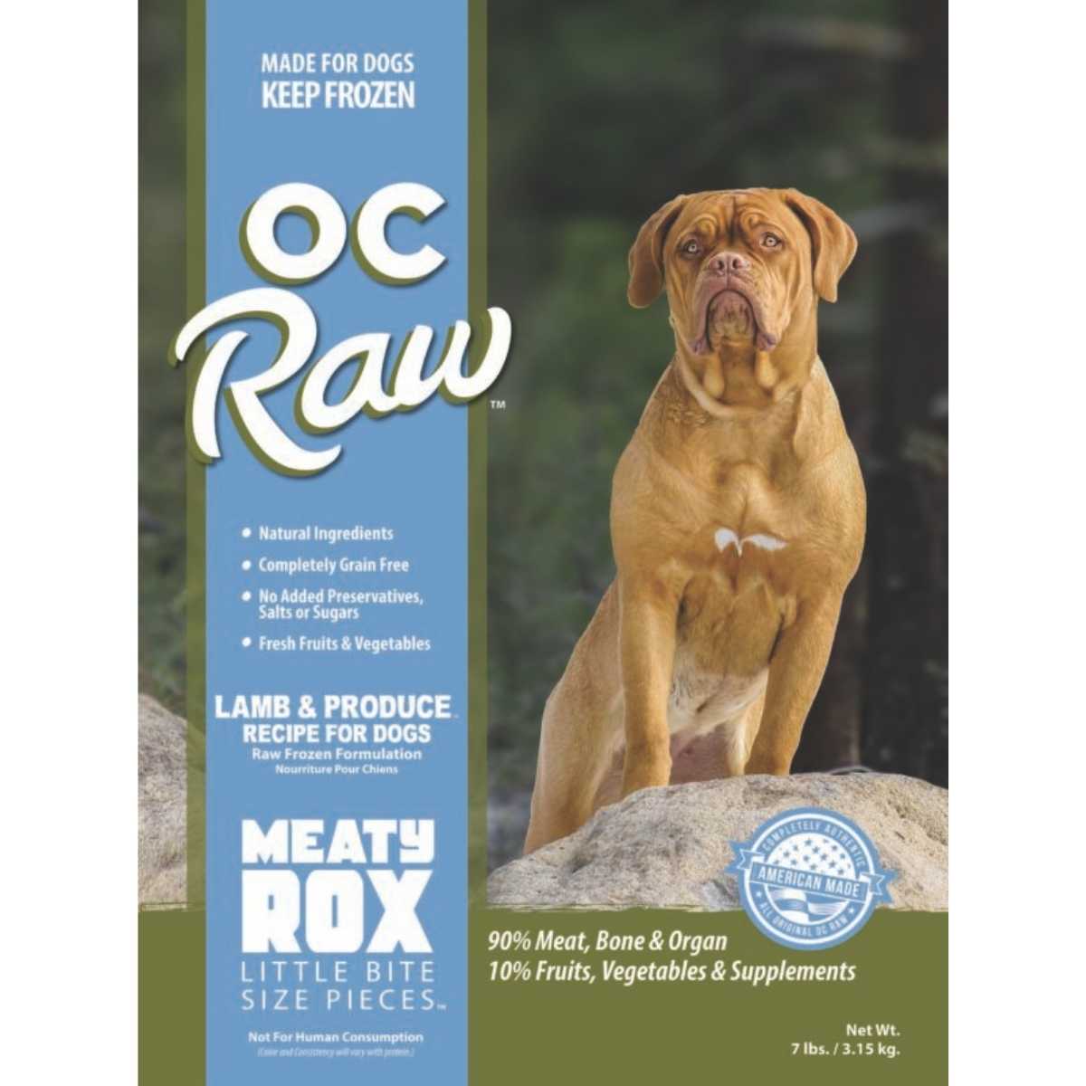 Oc Raw Dog Frozen Produce Meaty Rox
