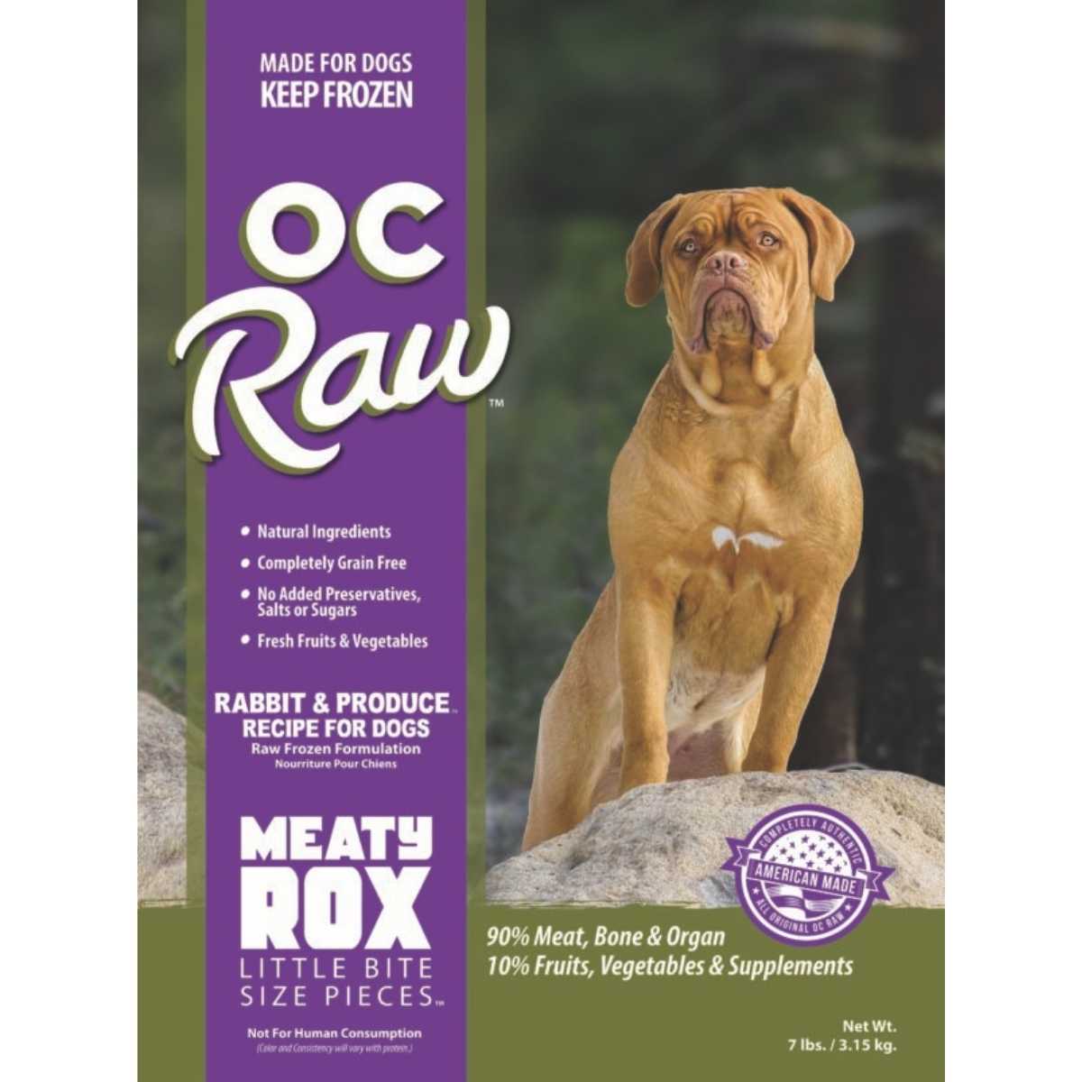 Oc Raw Dog Frozen Produce Meaty Rox