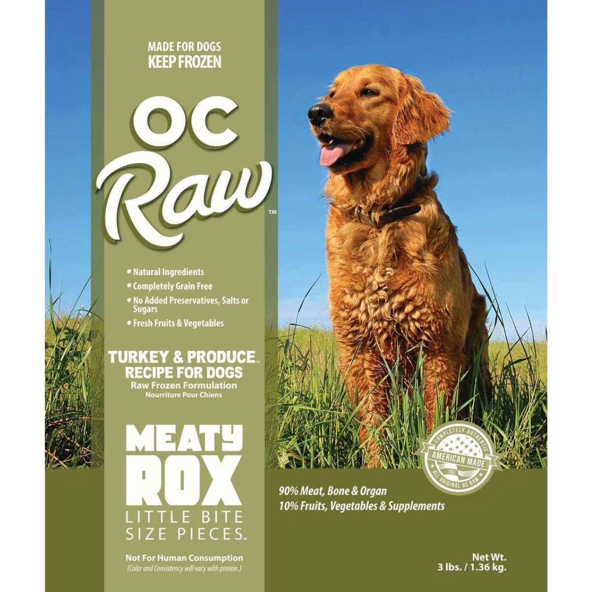 Oc Raw Dog Frozen Produce Meaty Rox