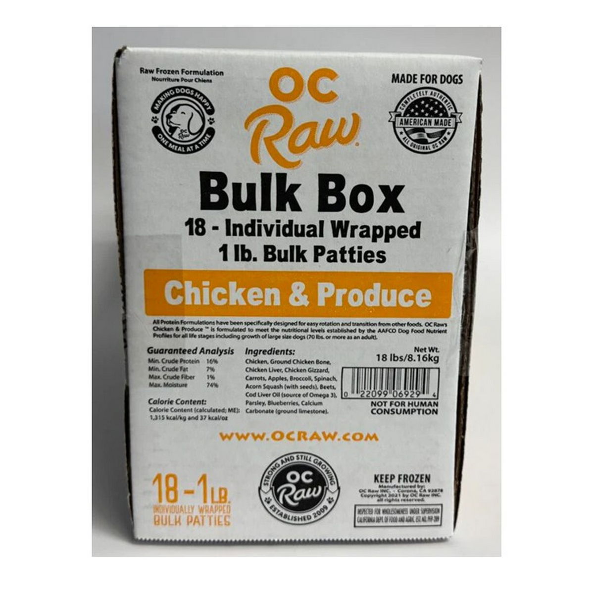 Oc Raw Dog Frozen Produce 18