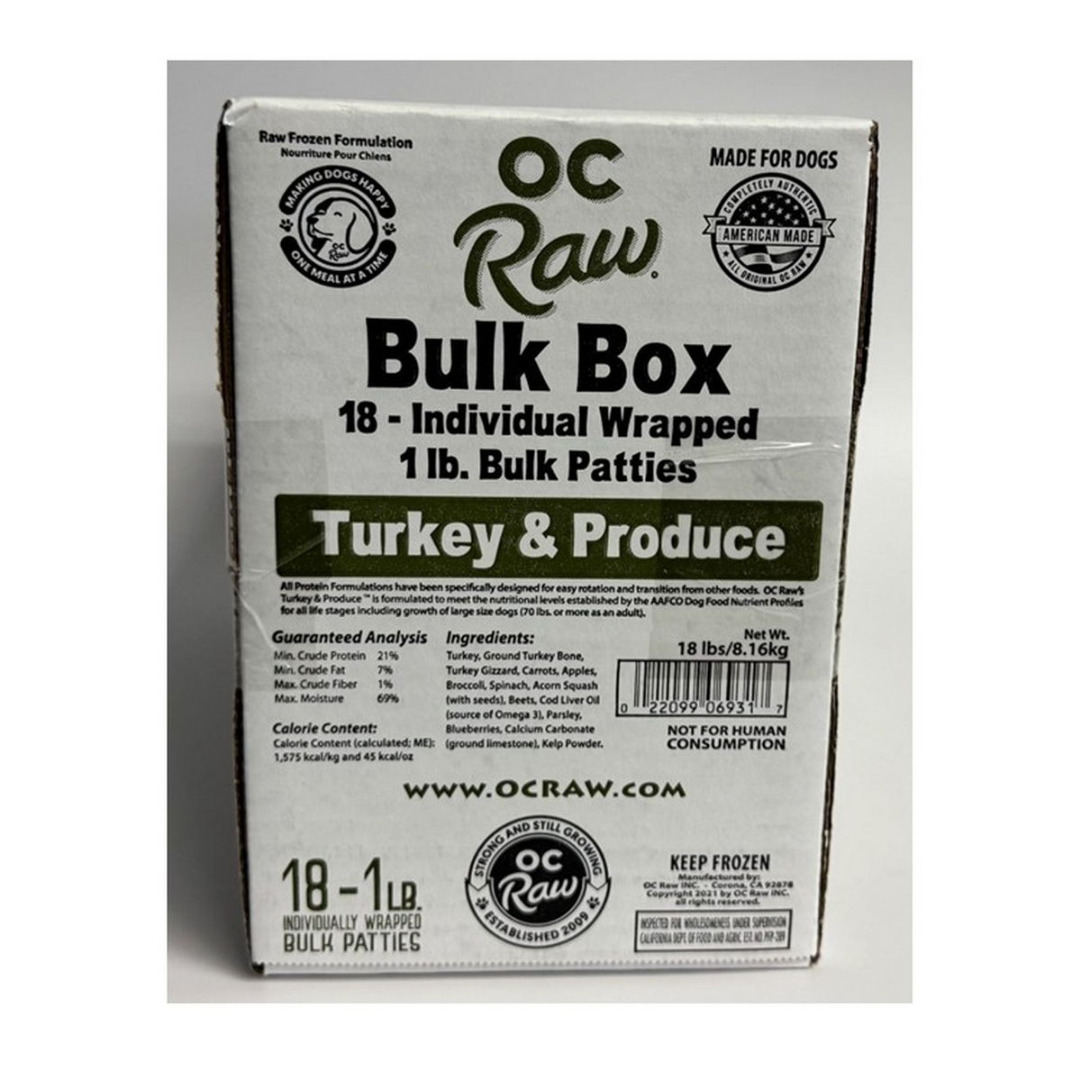 Oc Raw Dog Frozen Produce 18