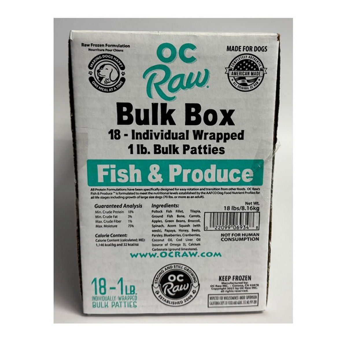 Oc Raw Dog Frozen Produce 18