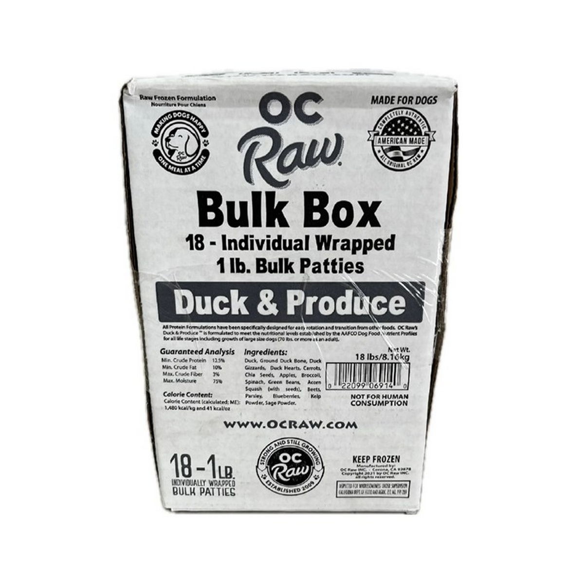 Oc Raw Dog Frozen Produce 18