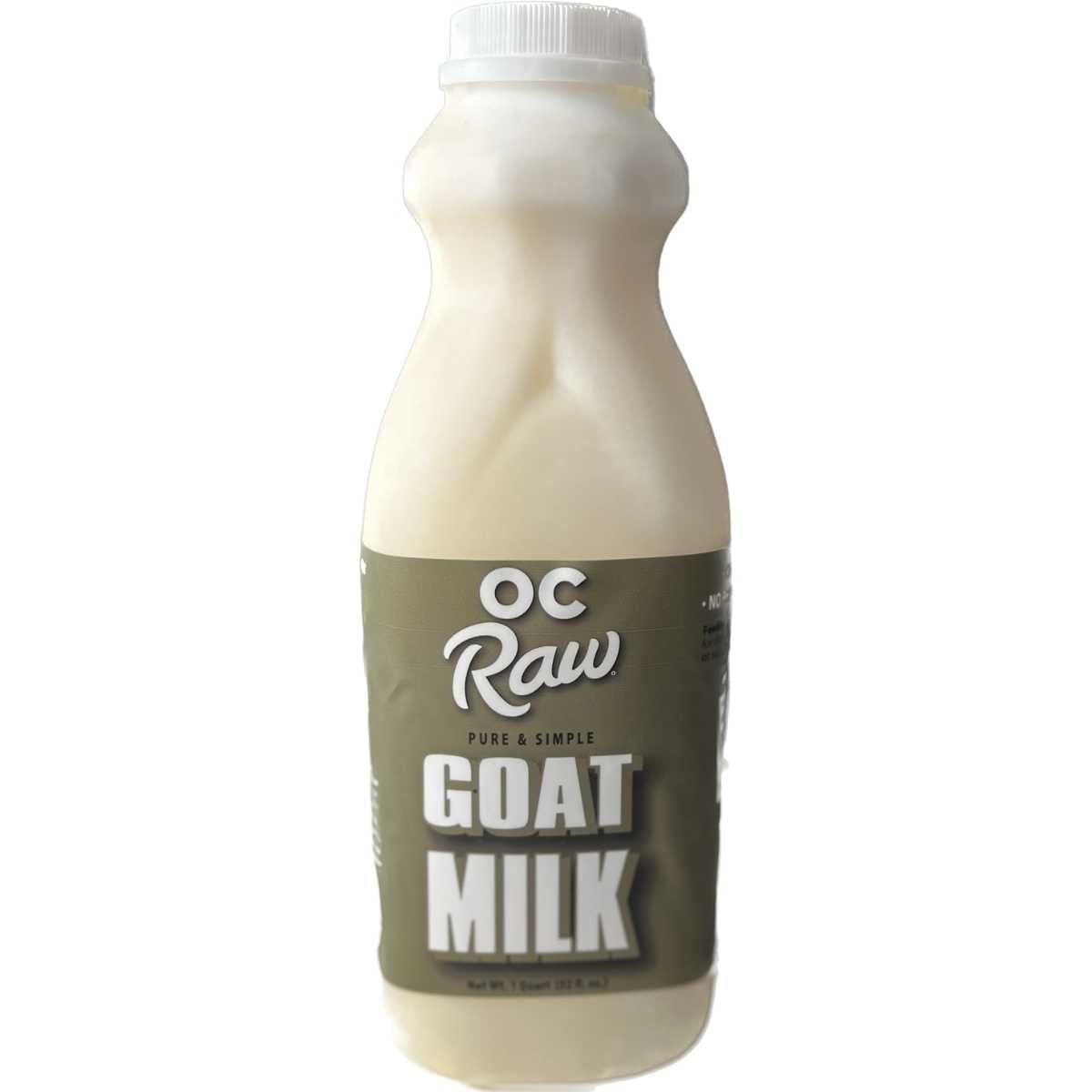 OC Raw Frozen Pure & Simple Raw Goats Milk-Quart
