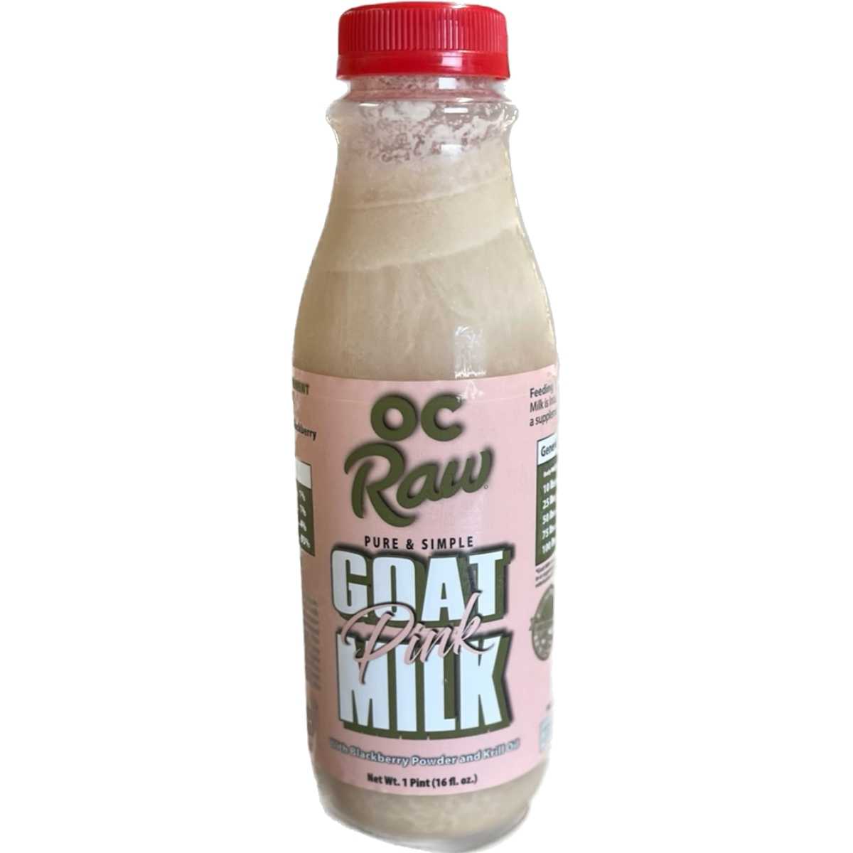 Oc Raw Frozen Pure And Simple Goat Milk Krill Oil And Blackberry