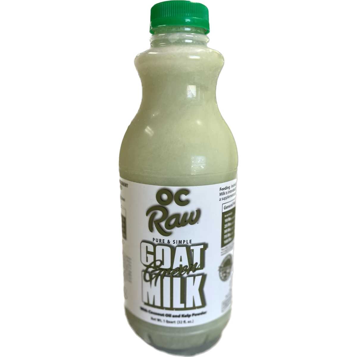 Oc Raw Frozen Pure And Simple Goat Milk Coconut Oil And Kelp