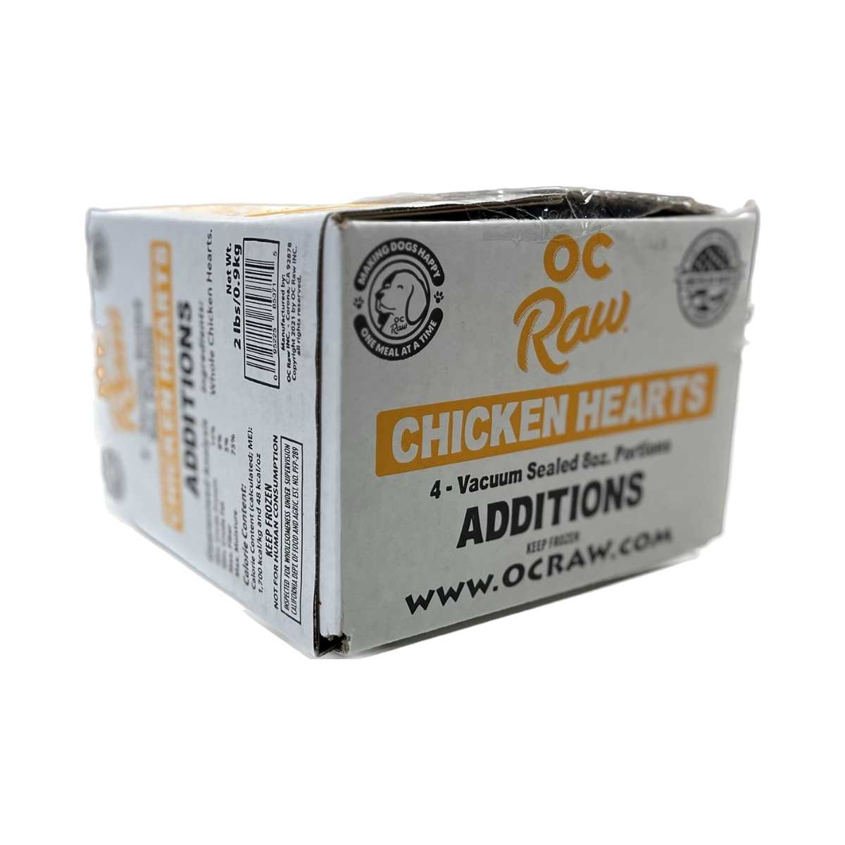 Oc Raw Frozen Additions Whole Hearts Oz Portions