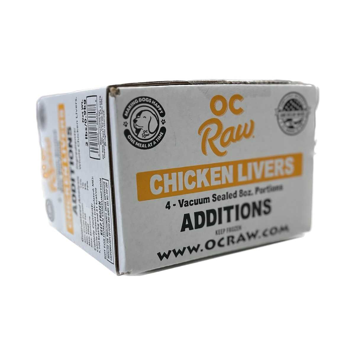 Oc Raw Frozen Additions Whole Livers Oz Portions