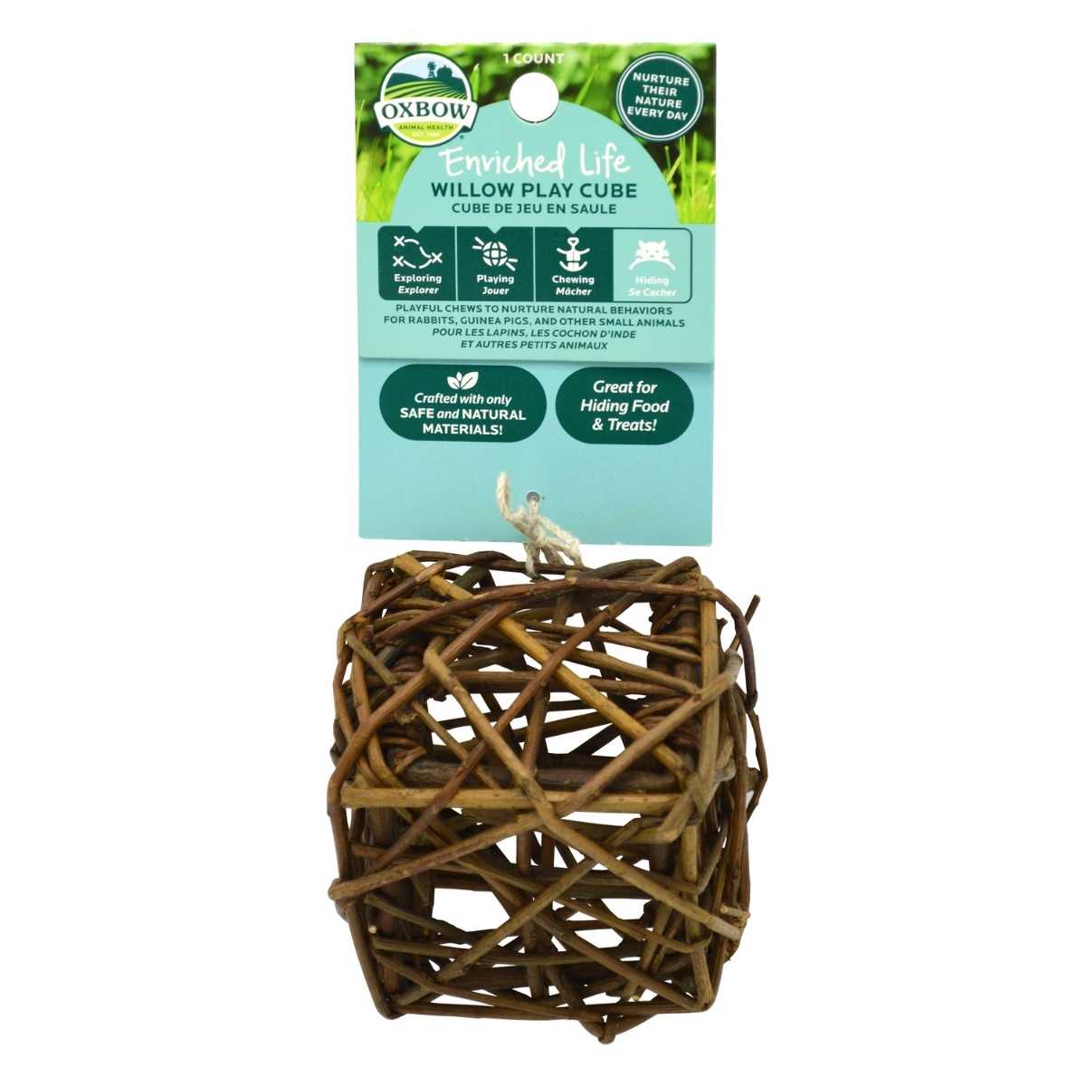 Oxbow Enriched Natural Elife-Willow Play Cube-3 pk