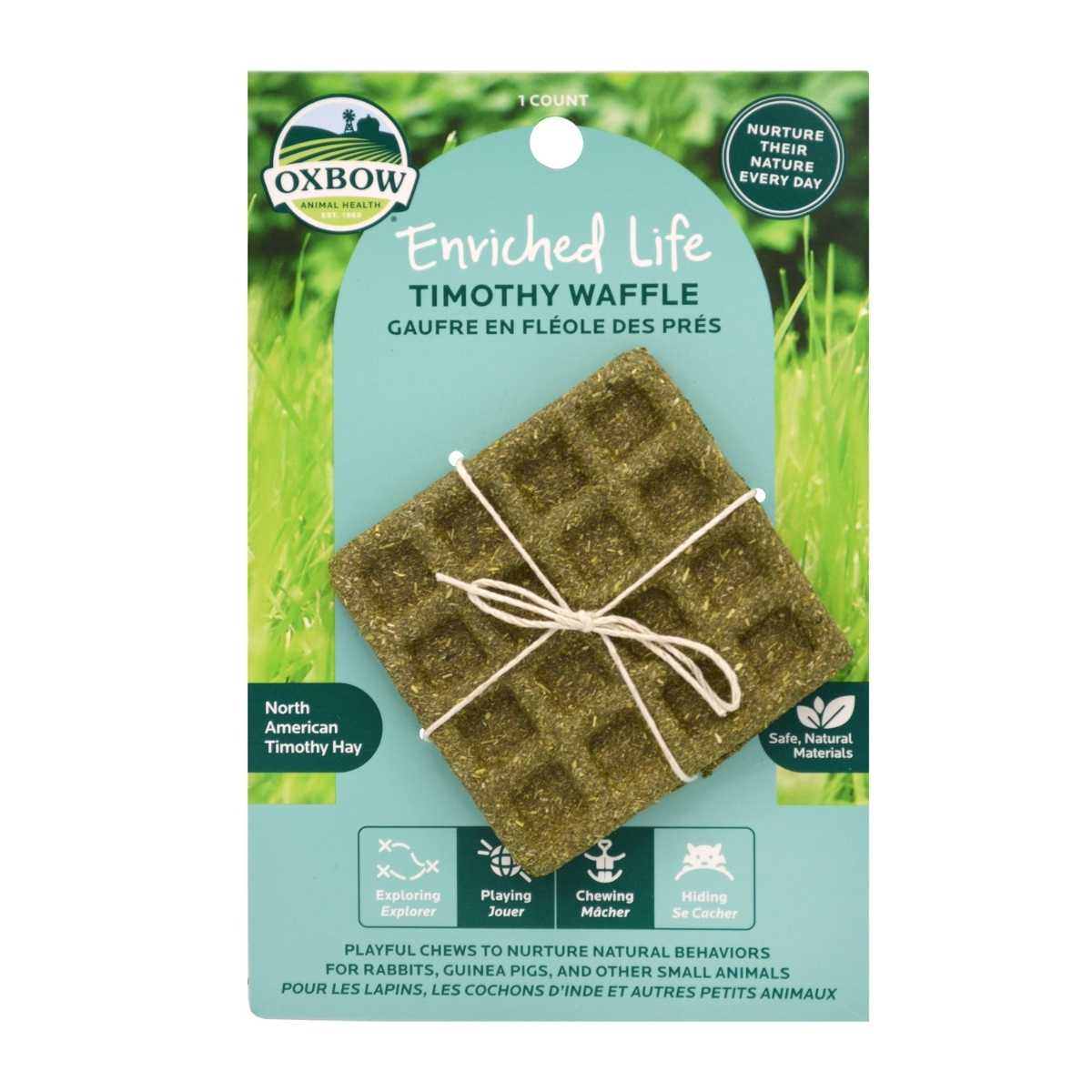 Oxbow Enriched Natural Elife-Timothy Waffle-3 pk