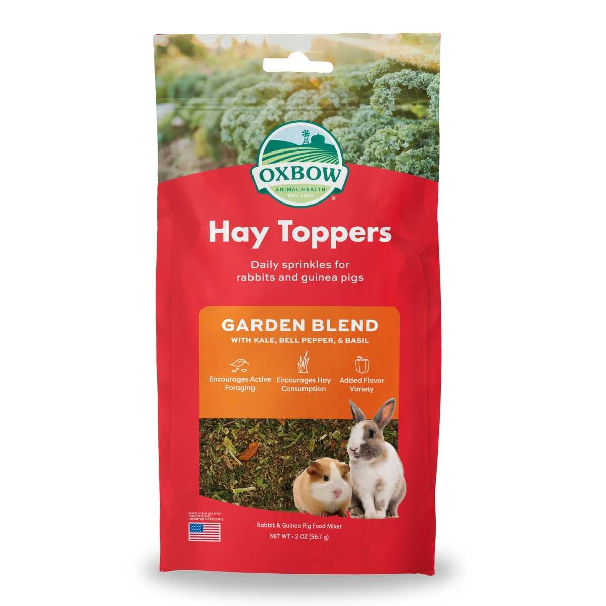 Oxbow Small Animal Hay Toppers Garden Blend-2oz Bag