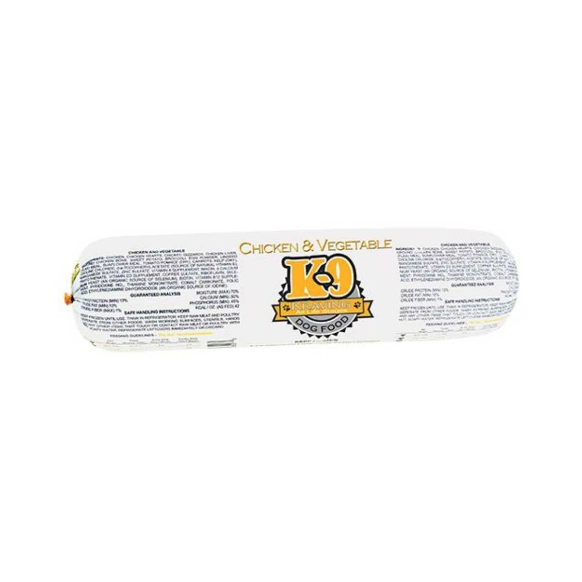K9 Kravings K9 Kravings Frozen Vegetable Chub