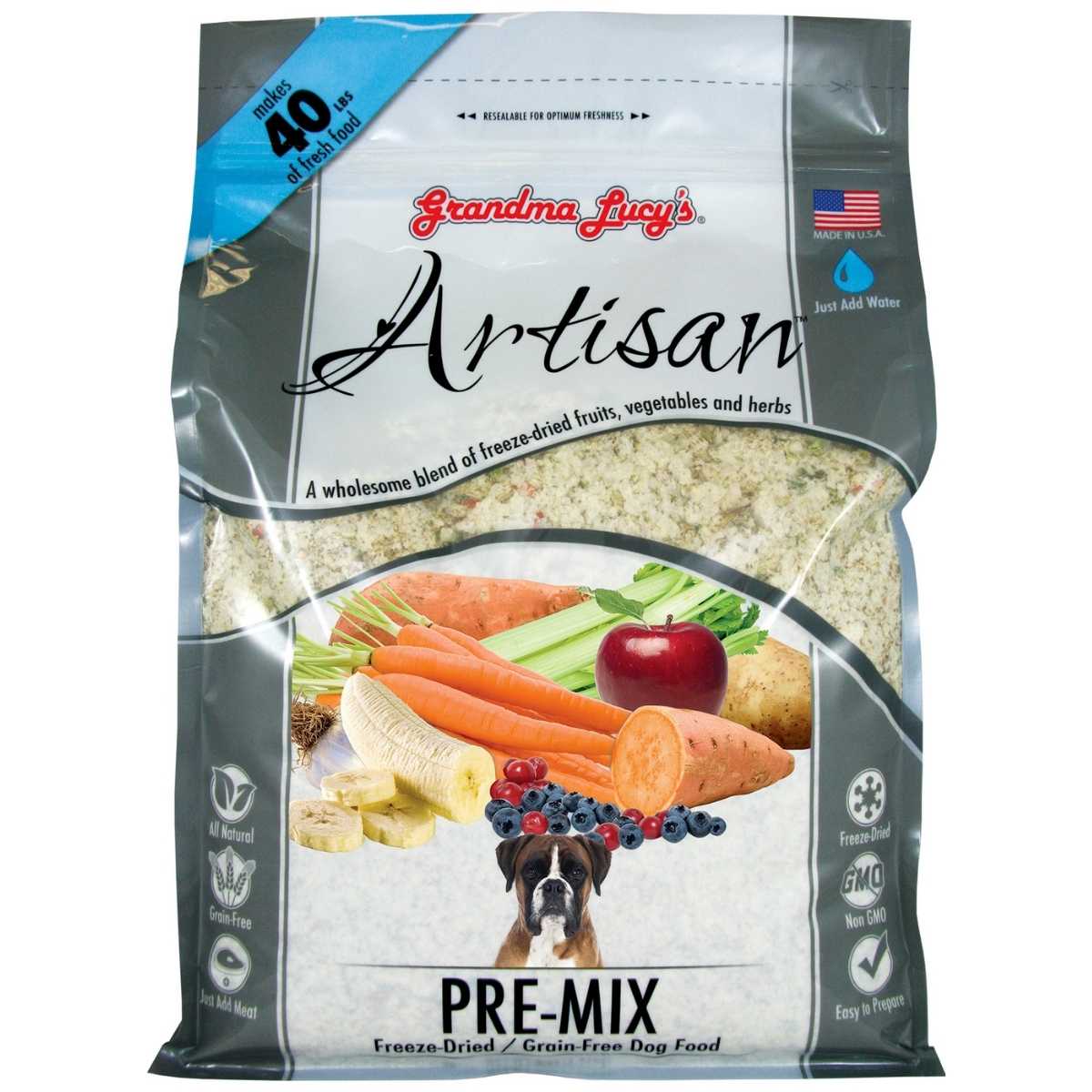 Grandma Lucy's Artisan Grain Free Freeze Dried Pre Mix Dog Food