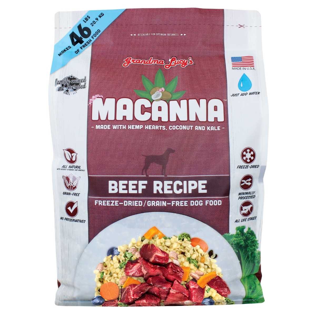 Grandma Lucy's Macanna Grain Free Freeze Dried Dog Food