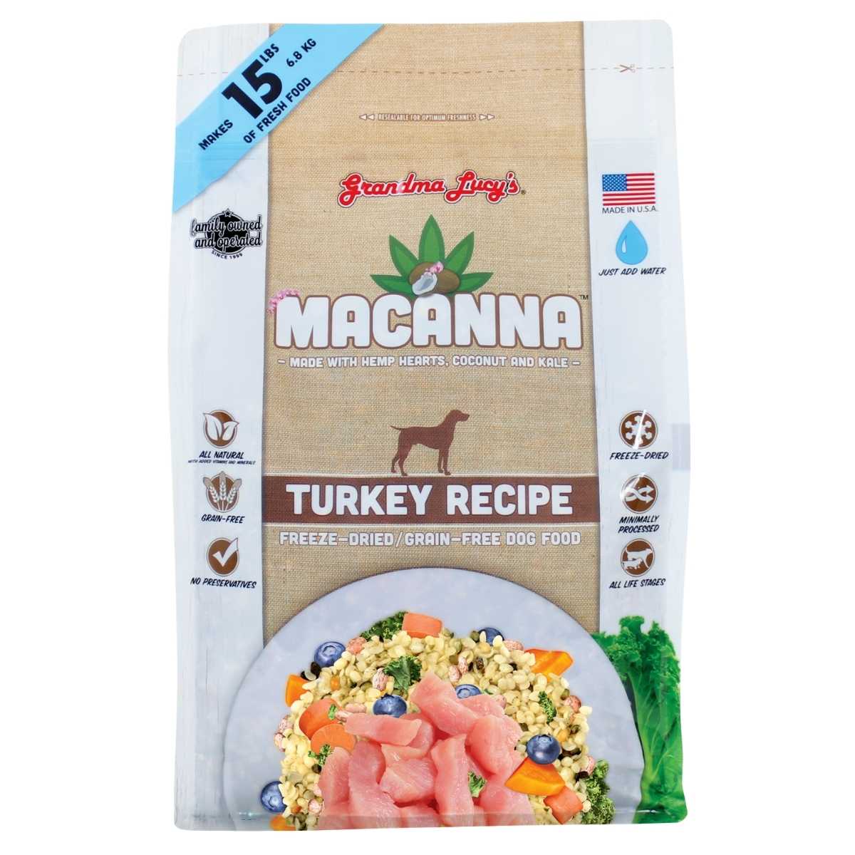 Grandma Lucy's Macanna Grain Free Freeze Dried Dog Food