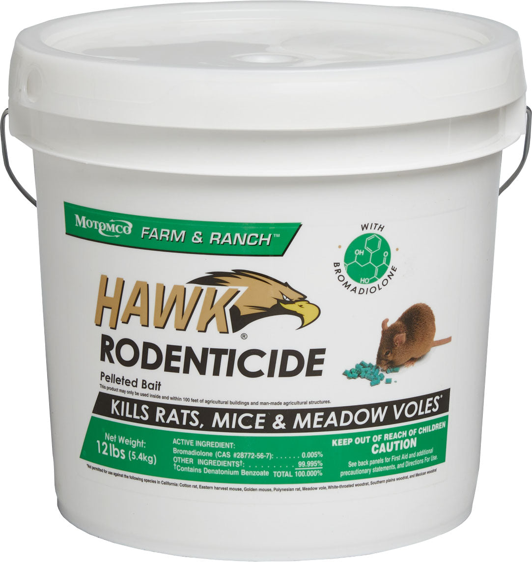 Hawk Rodenticide Pelleted Bait Pail