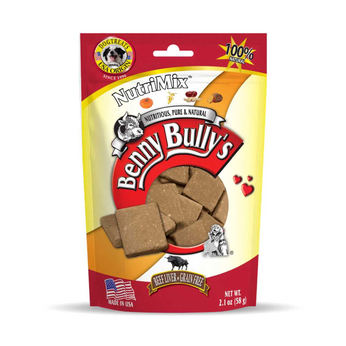 Benny Bully's Beef Liver Plus NutriMix - 2.1 oz/  58g