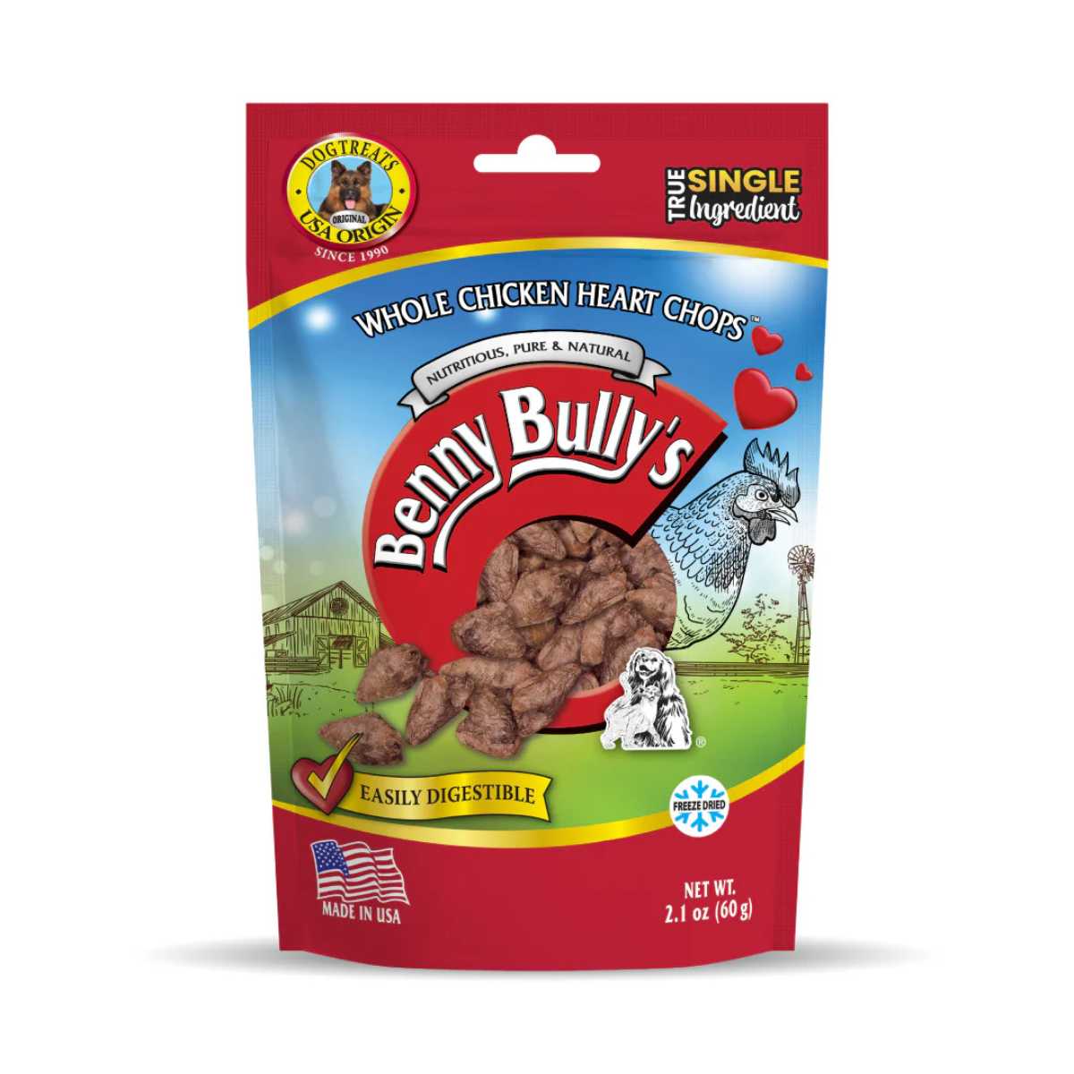 Benny Bully's Whole Chicken Heart - 2.1oz/ 60g