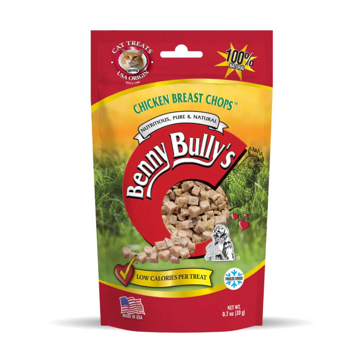 Benny Bully's Chicken Breast Chops Cat Treats - 0.7oz/ 20g