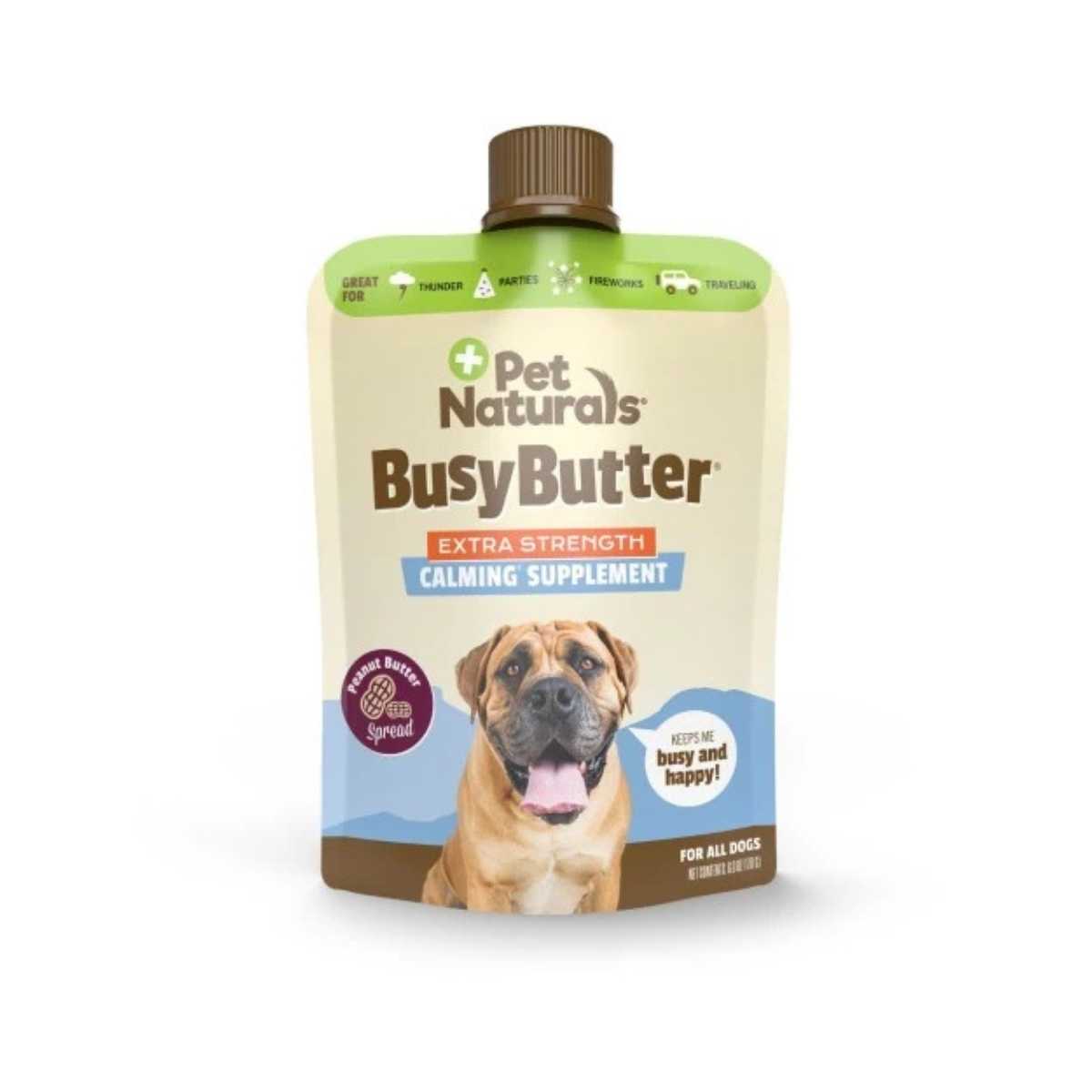 Pet Naturals Of Vermont BusyButter Extra Strength Calming Peanut Butter- 6 oz Pouch