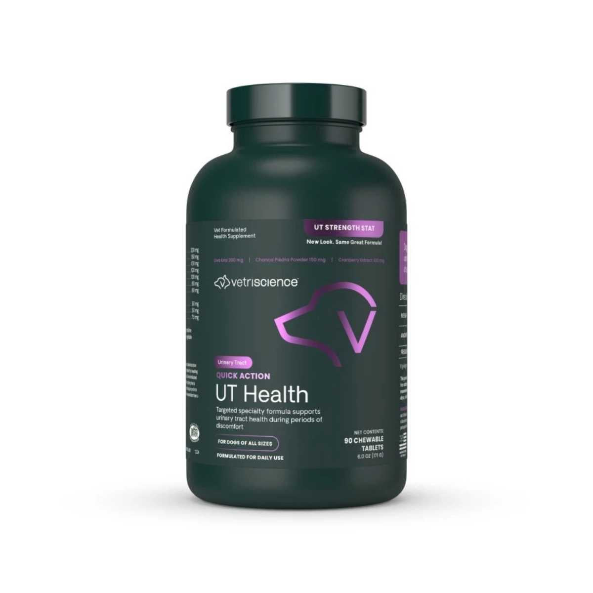 Pet Naturals Of Vermont Quick Action UT Health Tablet for Dogs- 90 ct Bottle (previously UT Strength STAT)