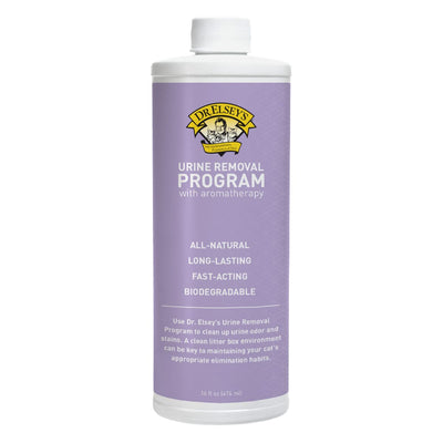 Front view of Dr. Elsey's Urine Removal Program with aromatherapy, 16 fl oz bottle, purple label
