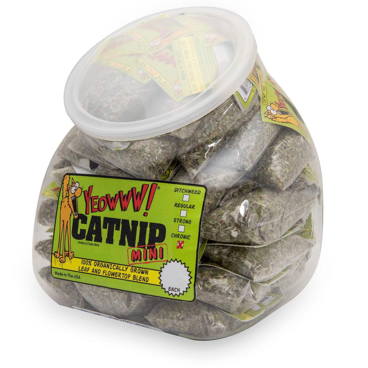Yeowww! Catnip Mini Bags- 4g- 50 ct Jug