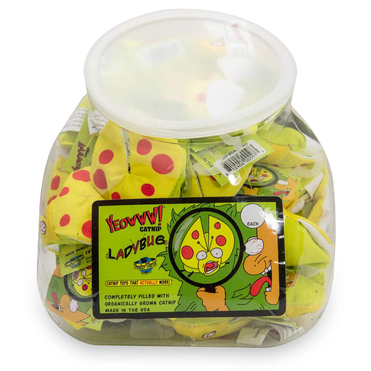 Yeowww! Jug w/ 42 Lady Krinkle Bugs