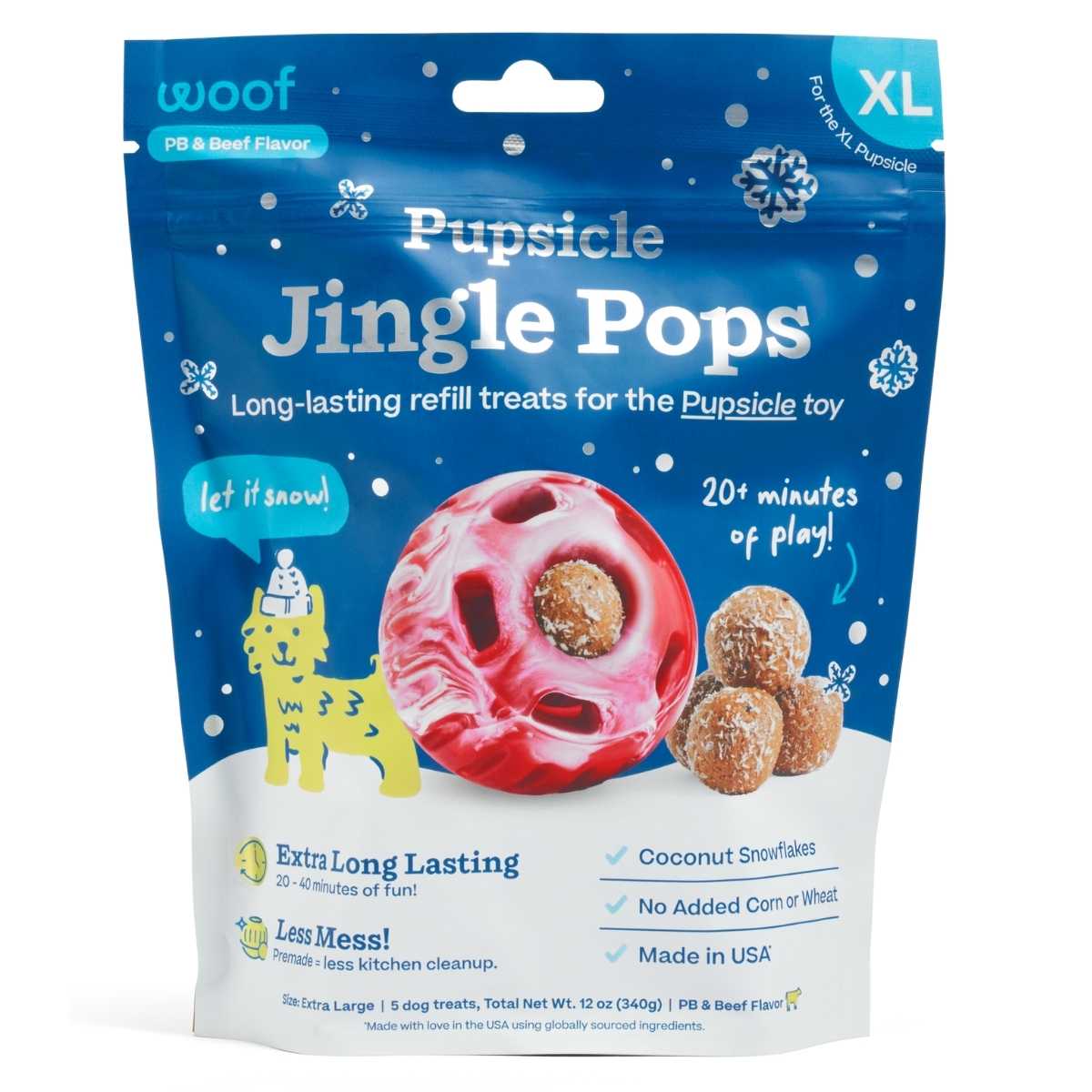 Woof Holiday Jingle Pops XL