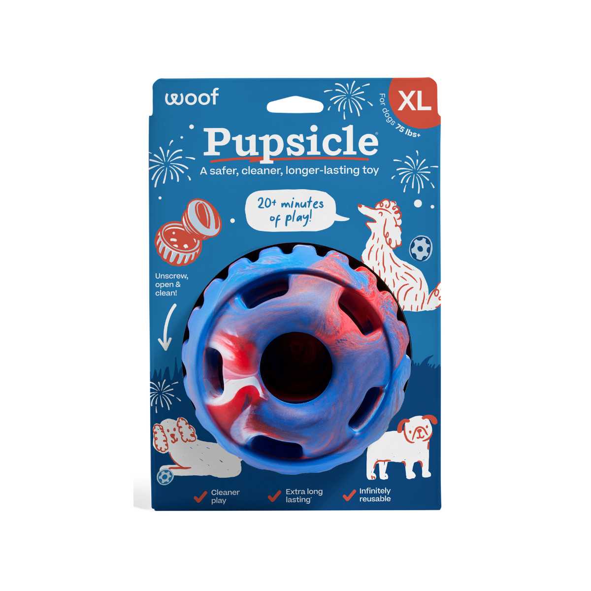 Woof Tie Dye Pupsicle XL