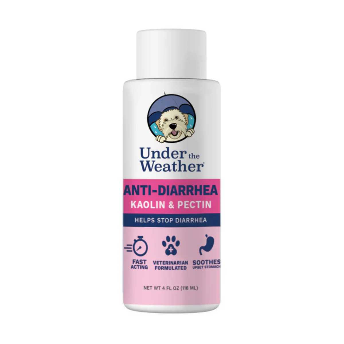Under the Weather Dog Anti-diarrhea Liquid- 4 oz Bottle
