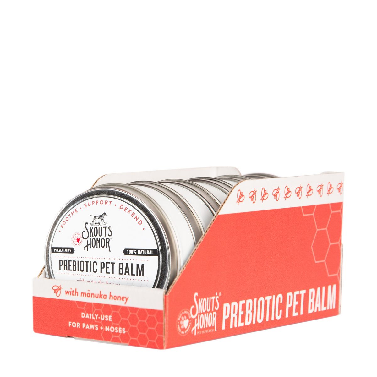 Skout's Honor Prebiotic Pet Balm-6/2 oz Jar Counter Display
