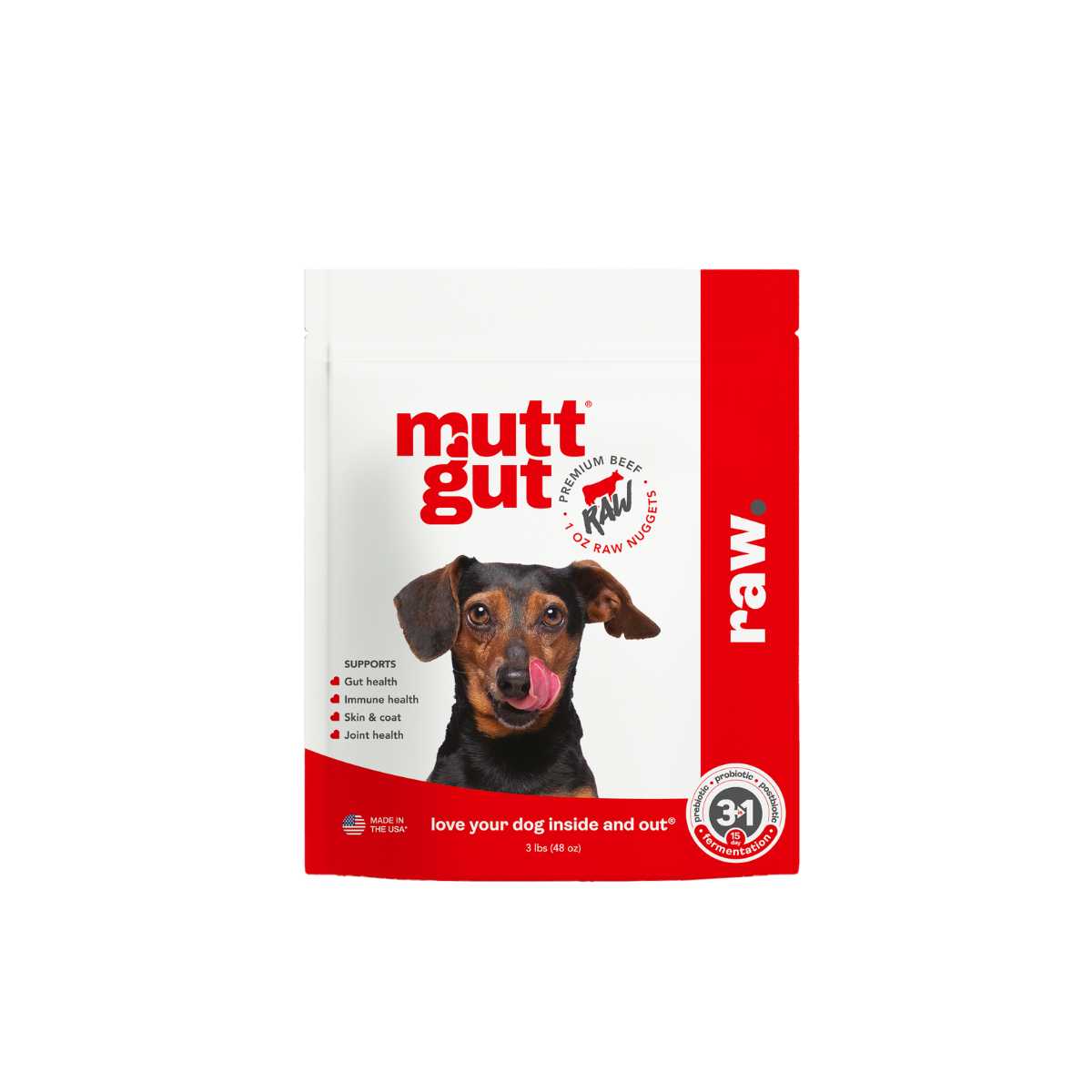 Mutt Gut Microbiome Supplemented Raw Dog